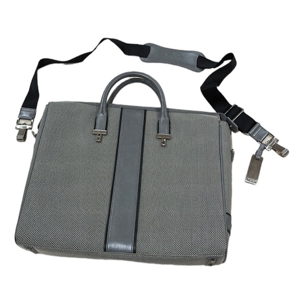 Tumi Bags Tumi Slim Laptop Bag Case Briefcase 3 Inch Gray Silver